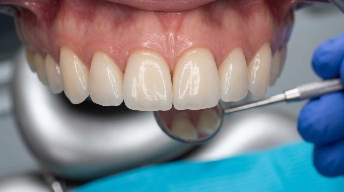 After treatment - Ceramic Crowns & Front Teeth Restoration